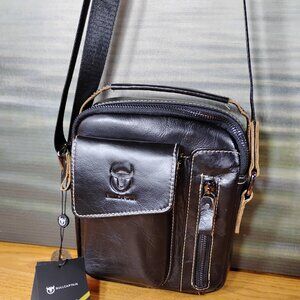 Leather Crossbody Bag Man Purse NWT